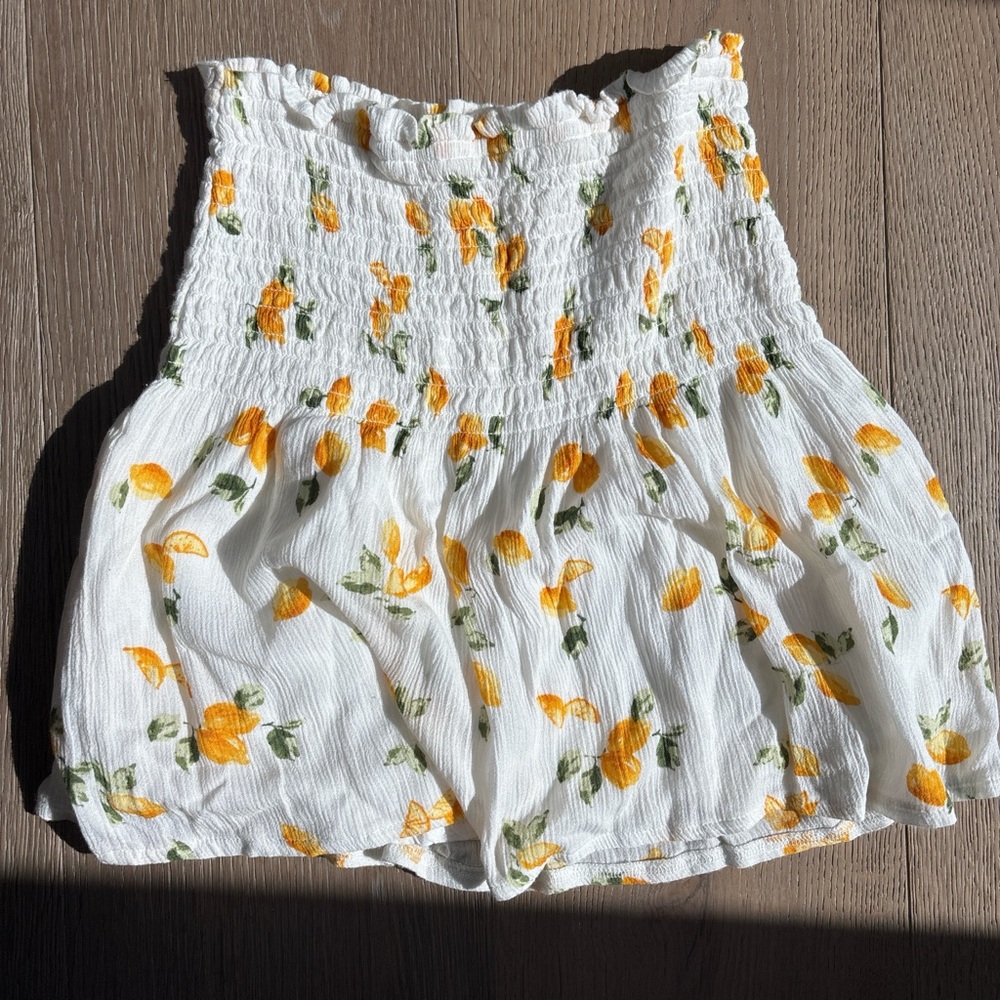 Abercrombie & Fitch White Floral Mini Skirt